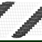  Euro ogrodzenie, stalowe, 25 x 1 m, szare