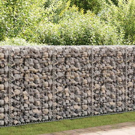  Mur gabionowy z pokrywami, stal galwanizowana, 150x60x100 cm