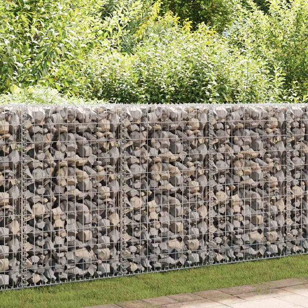 Mur gabionowy z pokrywami, stal galwanizowana, 150x60x100 cm