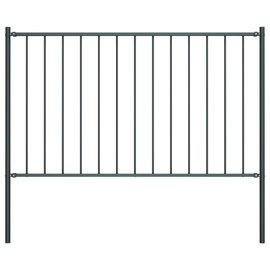  Panel ogrodzeniowy ze słupkami, kryta proszkowo stal, 1,7x0,75m