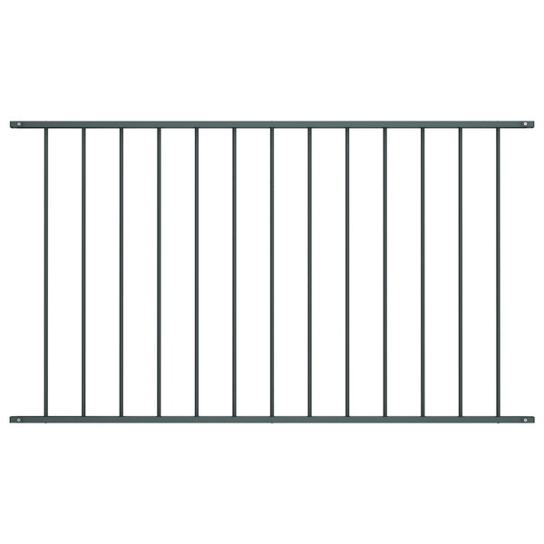  Panel ogrodzeniowy, kryta proszkowo stal, 1,7x1,25 m, antracyt