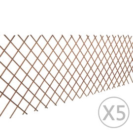  Płot kratka z wierzby, 5 szt., 180 x 90 cm