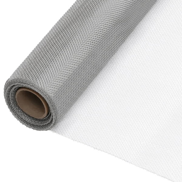  Siatka ze stali nierdzewnej, 60 x 2000 cm, srebrna