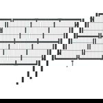 Brama ogrodzeniowa ze słupkami, stal, 350 x 120 cm, antracytowa
