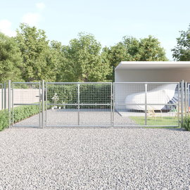  Brama z siatki, srebrna, 500x175 cm, galwanizowana stal