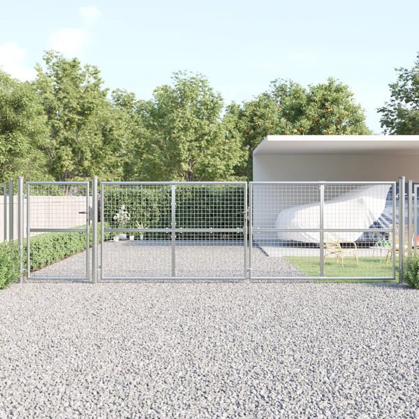  Brama z siatki, srebrna, 500x175 cm, galwanizowana stal