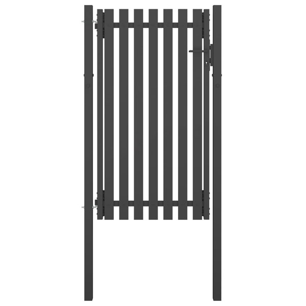  Furtka ogrodzeniowa, stalowa, 1 x 2,25 m, antracytowa