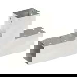  Łącznik do słupków w kształcie T, galwanizowany metal, 71x71 mm