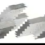  Łącznik w kształcie X, galwanizowany metal, 101x101 mm