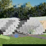  Szklarnia ze stalową ramą, biała, 40 m², 10x4x2 m
