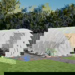  Szklarnia ze stalową ramą, biała, 96 m², 24x4x2 m