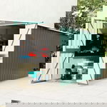  Szopa ogrodowa, mocowana do ściany, zielona, 118x382x178 cm