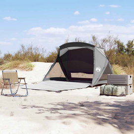  Namiot plażowy 2-osobowy szary wodoodporny