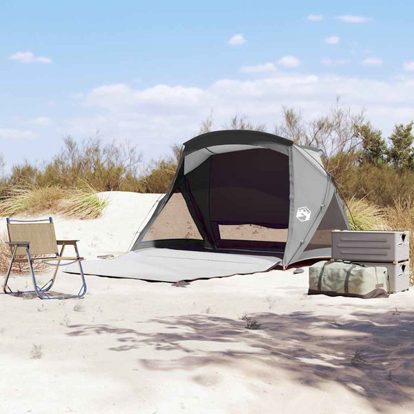  Namiot plażowy 2-osobowy szary wodoodporny
