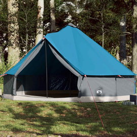  Namiot rodzinny tipi, 12-os., niebieski, wodoszczelny