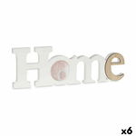 Ramka na Zdjęcia Home Biały Brązowy Drewno MDF 40 x 13,5 x 1,7 cm (6 Sztuk)
