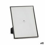 Ramka na Zdjęcia Czarny Szkło Stal (23 x 28 x 15 cm) (12 Sztuk)
