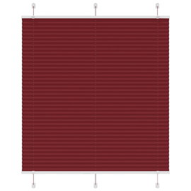  Roleta plisowana Bordowy Czerwony 120x100 cm Szerokość tkaniny