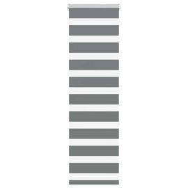  Roleta zebra, ciemnoszara, szerokość tkaniny 40,9 cm, poliester