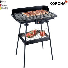 Elektryczny grill stojący z rusztem do grillowania XXL (51 x 30 cm)  2200 W