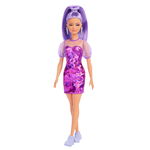 Lalka Barbie Mattel Fashionistas fioletowa stylizacja nr 178