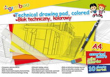 Blok techniczny kolorowy A4 Gimboo