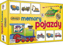 Memo Pojazdy Gra planszowa Memory Pojazdy Adamigo