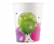 Kubeczki papierowe BALONY Kokliko- Procos 200 ml 8 sztuk
