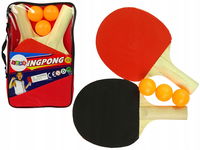 Rakietki + piłki Zestaw do tenisa stołowego LEAN Toys Ping-Pong