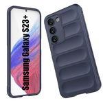 PANCERNE NIEBIESKIE ETUI PLECKI CASE do SAMSUNG S23+ i SZKŁO