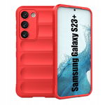 CZERWONE PANCERNE ETUI PLECKI CASE do SAMSUNG S23+ (Plus) i SZKŁO