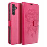 ETUI Z KLAPKĄ do SAMSUNG S23 FE ŁAPACZ SNÓW KOLOR FUKSJA MAGENTA + SZKŁO