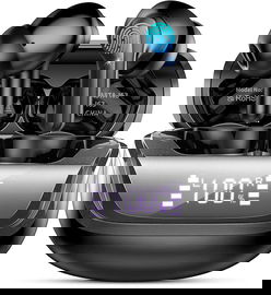 Słuchawki bezprzewodowe Donerton I66 Bluetooth 5.3 IP7 sport czarne