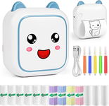 Przenośna mini termiczna drukarka fotograficzna Bluetooth z 13 rolkami papieru