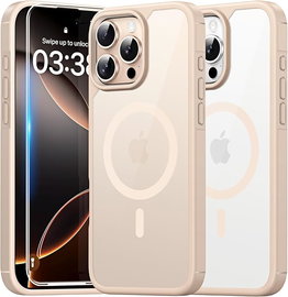 Etui iPhone 13 Pro Max + 2x szkło kremowe