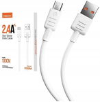 KABEL MICRO USB MOCNY SZYBKI 2.4A RECCI BIAŁY