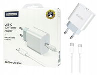 ŁADOWARKA SIECIOWA 20W USB C + KABEL do iphone 15 16 PRO