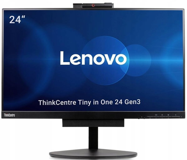 MONITOR LENOVO TIO24 Gen3 23,8'' 1920x1080 IPS DP KAMERA + KABLE KLASA A