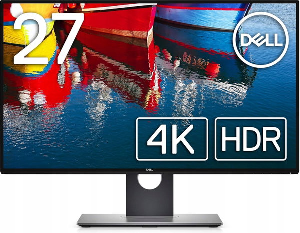 BEZRAMKOWY MONITOR 4K DELL U2718Q 27" 3840x2160 IPS HDMI DP mDP klasa A-