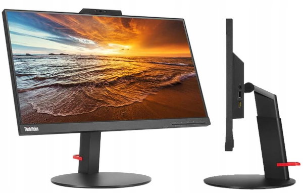 BEZRAMKOWY MONITOR KAMERKA LENOVO T22v-10 HDMI VGA USB 22" kl. A- OPIS