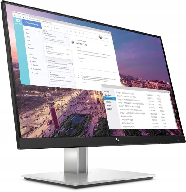 BEZRAMKOWY MONITOR LED HP E23 G4 FHD 23" 1920x1080 IPS HDMI DP klasa B