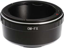 Adapter om-fx olympus om do fuji fujifilm x x-t x-e x-pro obiektyw