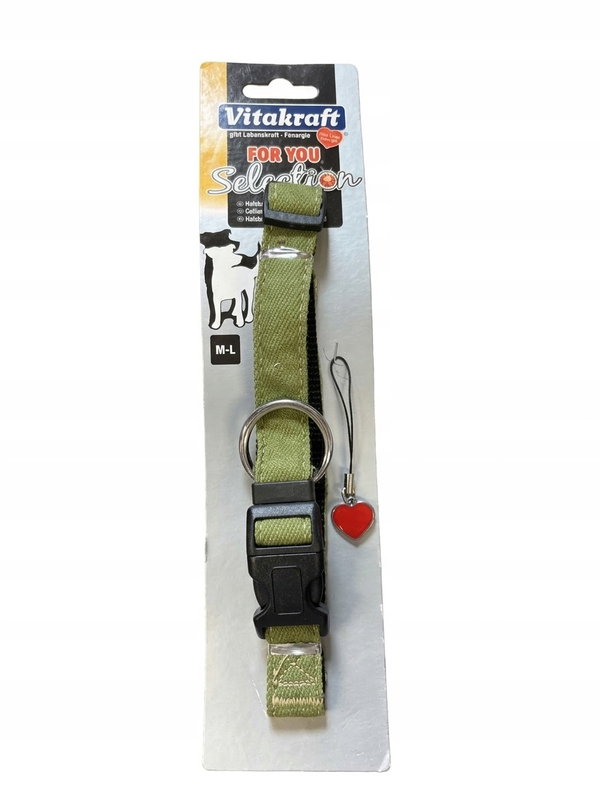 Obroża dla psa vitakraft for you selection m-l 35-53 cm 20 mm zielona