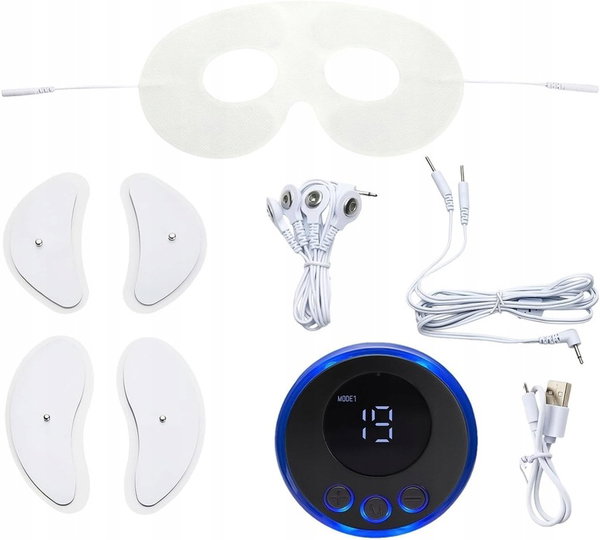 Masażer ems do twarzy mikroprądy lifting 8 trybów 19 poziomów usb