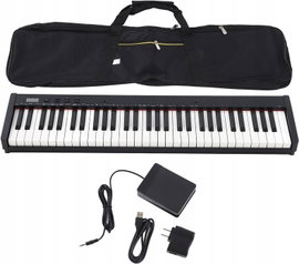 Pianino cyfrowe keyboard 61 klawiszy bluetooth midi mp3 + pedał torba