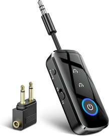 Adapter bluetooth 5.3 nadajnik-odbiornik jack 3,5mm do głośników czarny