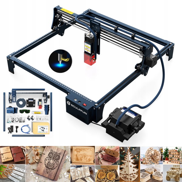 Grawerka laserowa sculpfun s30 pro max precyzja 0,005mm 20w mocy 370x360mm