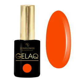 Gelaq nr 253 neon lakier hybrydowy uv - neon pomarańcz