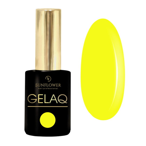 Gelaq nr 255   neon     lakier hybrydowy uv - neon żółty
