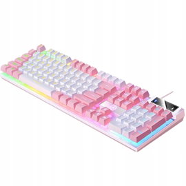 Przewodowa mechaniczna klawiatura do gier z podświetleniem rgb, usb,